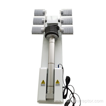 Vehicle roof mounted light tower